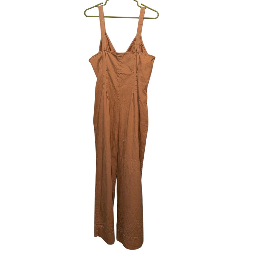 Universal Thread Cropped Overalls Rust Colored Wi… - image 2